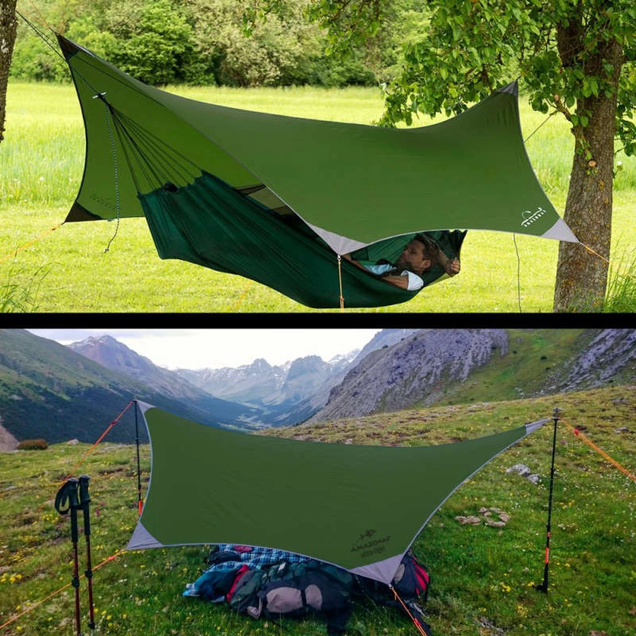 Tout neuf 😀 Amazonas Tarp De Hamac Amazonas Traveller Tarp 🎁 3 Tout neuf 😀 Amazonas Tarp De Hamac Amazonas Traveller Tarp 🎁 – Image 3