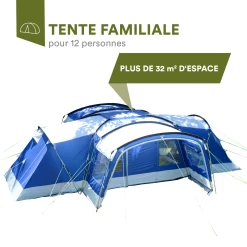 Remise 🌟 Camping Skandika Tente Familiale Nimbus 12 Personnes 🎁