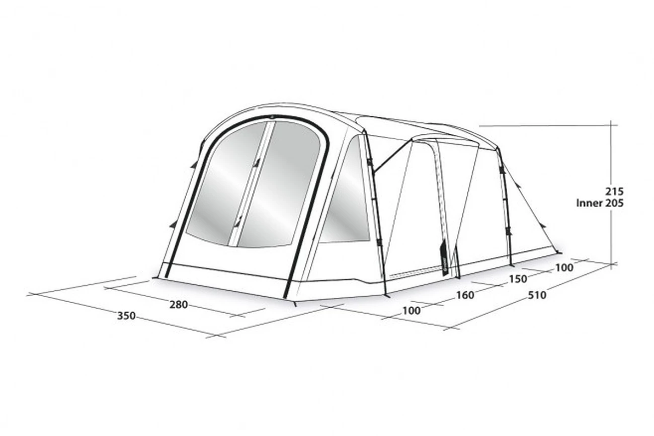 Vente flash ✔️ Camping Outwell Tente De Camping Outwell Nevada 5p BLEU 😍 2 Vente flash ✔️ Camping Outwell Tente De Camping Outwell Nevada 5p BLEU 😍 – Image 2