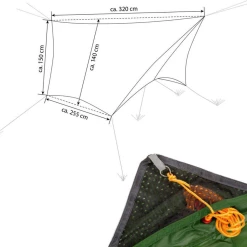 Meilleure vente ❤️ Amazonas Tarp De Hamac Amazonas Wing Tarp 👏 -Outsunny Shop eae8ff4b588740d4853bfca9590bac86