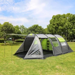 Remise 🥰 Kingcamp Tente De Camping Familiale Forme Tunnel 4 Places Capri - Kingcamp - Tout Inclus 🔥