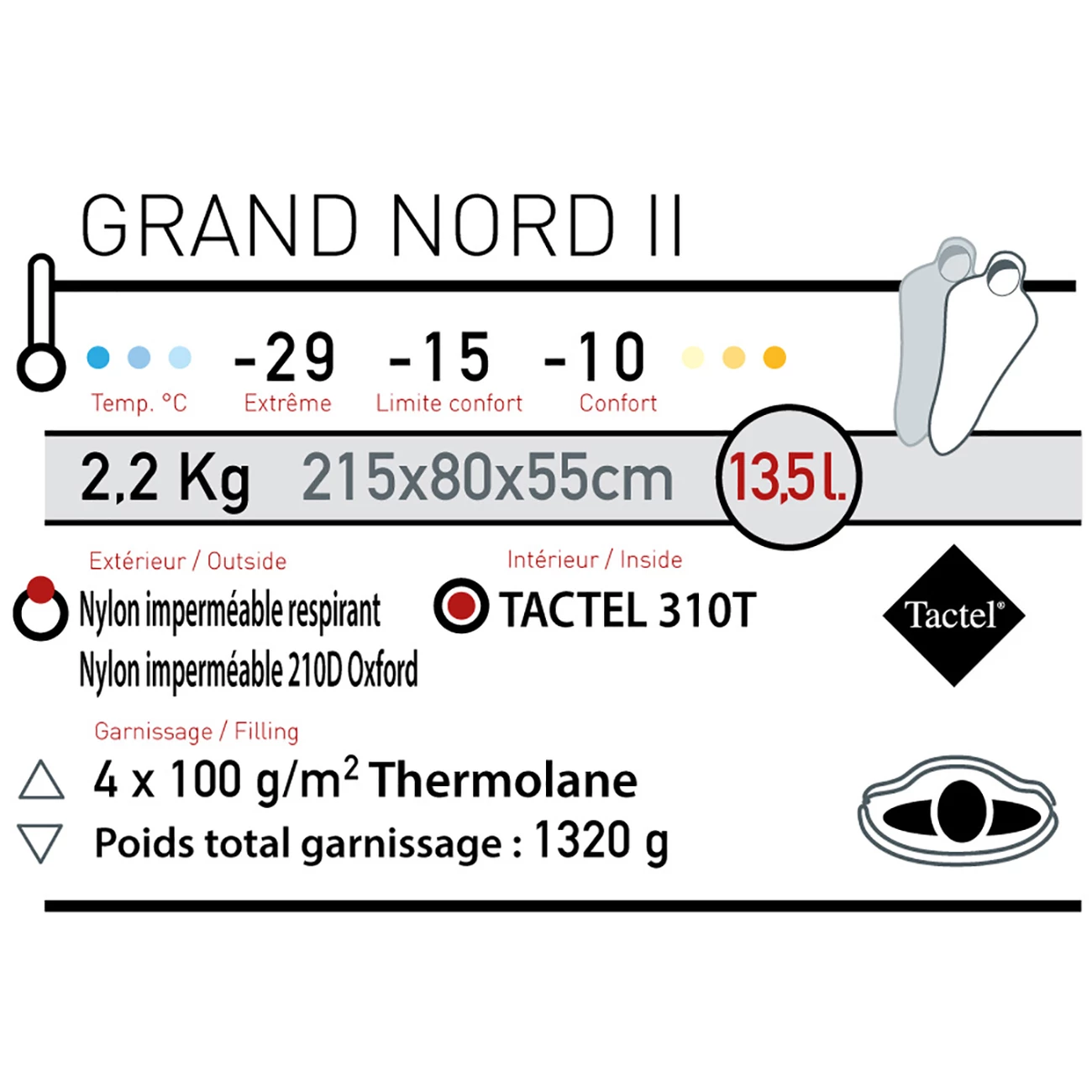 De gros 💯 Wilsa Sac De Couchage Expédition Grand Nord -10° 😉 3 De gros 💯 Wilsa Sac De Couchage Expédition Grand Nord -10° 😉 – Image 3
