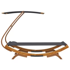 Le moins cher 🔔 Jeux De Plein Air Vidaxl Vidaxl Hamac Avec Auvent 100x194 Cm Bois Courbé Massif Anthracite 💯 -Outsunny Shop f9f43071d6a54b4aa787af8130c8b363