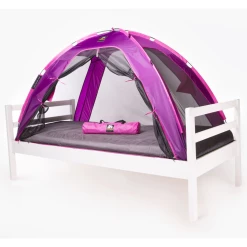 Promo 🎉 Outdoor Deryan Deryan Tente Lit Moustiquaire 200x90x110 Cm Violet 😀