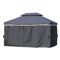 Offres 🔔 Outsunny Tonnelle Barnum Pavillon De Jardin Style Colonial Double Toit Toile Moustiquaires Et Toiles Amovibles 3,9l X 2,9l X 2,8h M Noir 👏 10 Offres 🔔 Outsunny Tonnelle Barnum Pavillon De Jardin Style Colonial Double Toit Toile Moustiquaires Et Toiles Amovibles 3,9l X 2,9l X 2,8h M Noir 👏 -Outsunny Shop fe8c7bc387224e0f9dd0163312ab51ea