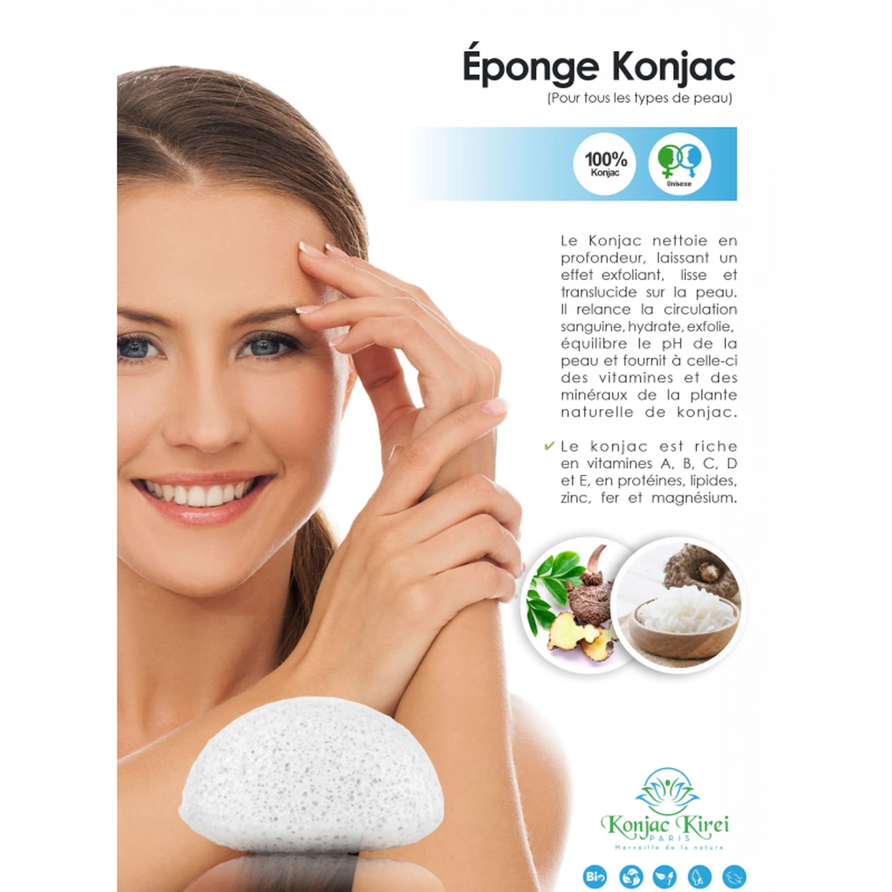 Les meilleures critiques de 🛒 Konjac Kirei Paris Eponge Visage - Konjac Pur - Konjac Kirei Paris 💯 2 Les meilleures critiques de 🛒 Konjac Kirei Paris Eponge Visage - Konjac Pur - Konjac Kirei Paris 💯 – Image 2